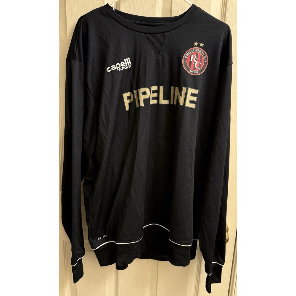 Capelli Sport Pipeline Mens XL Soccer Club shirt long sleeve black‎